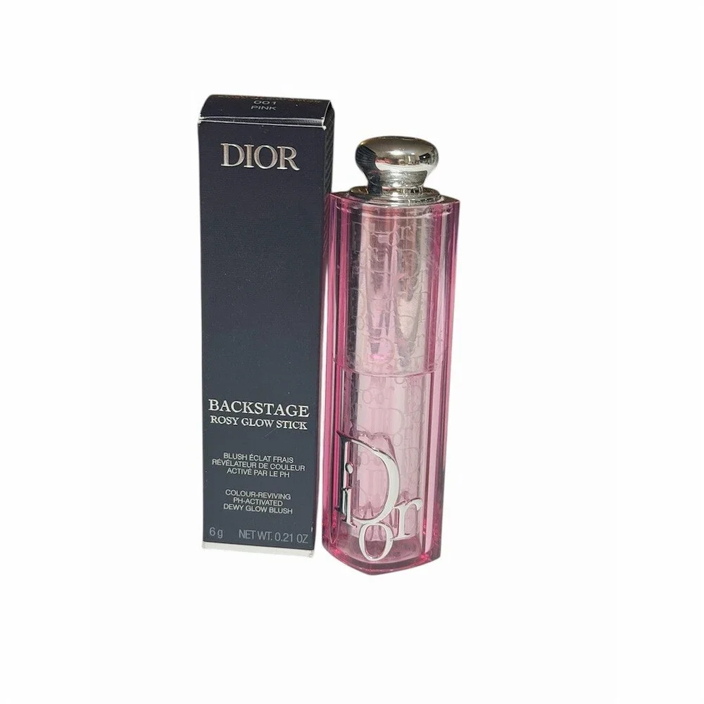 Dior Backstage Rosy Glow Stick Blush 001 Pink pH-Activated Dewy Glow - Picture 4 of 9
